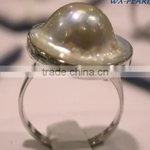 Round Caps Pearl Fashion Pearl Tahitian Pearl Ring thumbnail-1