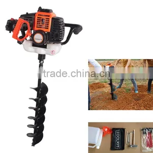 71cc 2400w Portable Hand Ground Drill Drilling Machine Hand-Held Manual Fence Post Hole Digger Auger Drill thumbnail-1