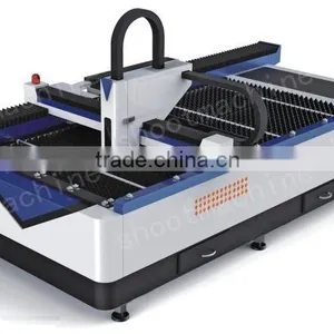 Professional Advertisement Fiber Laser Cutting Machine SHLF-1325L With Laser Wavelength 1060nm and Rated Power Output 300W thumbnail-1