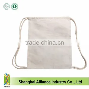 Organic Cotton Drawstring Bag Drawstring Backpack thumbnail-5