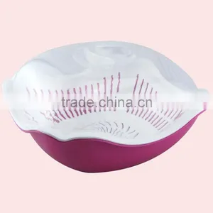 Square Plastic Strainer With Tray and Cover thumbnail-5