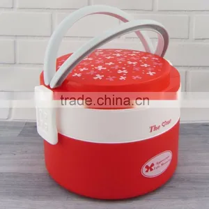 Food Grade Double Layers Round Plastic Tiffin With Handle thumbnail-5