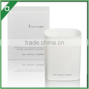White Glass Cup Romantic Luxury Soy Wax Scented Candle thumbnail-1