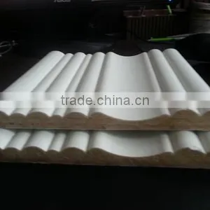 HDF&MDF Material Wood Grain MDF Primed Moulding for Project thumbnail-1