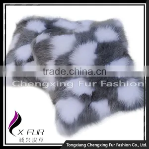 CX-D-33H New Arrival Seat Cover Fox Fur Cushion Cover Decorative Pillows Home Decor thumbnail-5