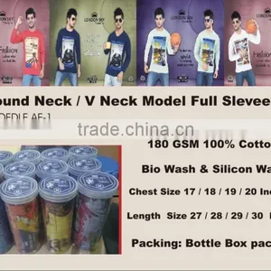 Round Neck & V Neck Full Sleeve T-Shirts thumbnail-1