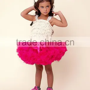 Hot Sale Baby Boutique Dresses TuTu Pettskirts Ruffle Fluffy TuTu Dress thumbnail-2