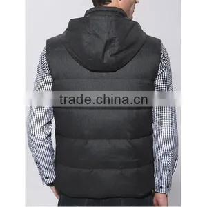 2015 New Fashion Man's Winter Light Down Vest With Hoodie thumbnail-3