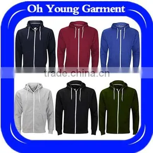 New Plain Mens Sports Custom Hoodie Fleece Zipper Hoodies With Hood Bomber Jacket Tracksuits Sportwear Blank Hoodies Wholesale thumbnail-1