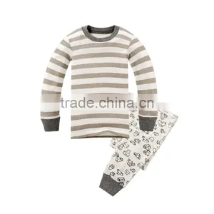 S32654W Kids Cartoon Cotton Pajamas Boys Girls Home Sleepwear Set Casual Pajamas thumbnail-2