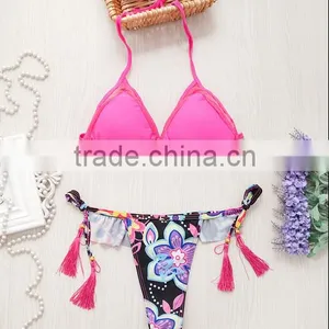 2016 SEXY HOT LADY BRAZILIAN BEAUTY CUSTOM MACRAME WHOLESALE FULLSIZE BIKINI thumbnail-3