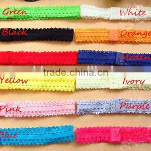 Children Hairband Headwrap Wholesale Double Crown Bud Silk Hair Ring Kids Hair Rope Lace Rubber Band 0.8 Inch Headband Taenia thumbnail-1