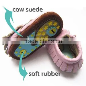 New Fashion Colorful Leather Baby Moccasins thumbnail-4