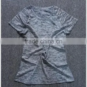 Compressed Circle Neck OEM Service T-Shirt Sports Jersey New Model Women Sportswear thumbnail-6