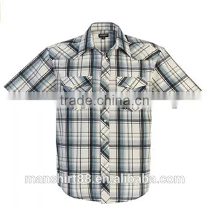 2016 New Wholesale Long Sleeve Snap Custom Mens Casual Dress Shirts thumbnail-3