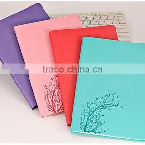 Wholesale A6 PU Cover Custom Printing Logo Office Business Notebook thumbnail-2