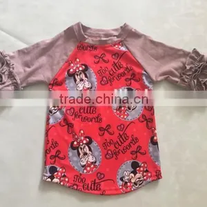 2017boy Removing Clothes of Girl Image Wholesale Icing Cute Animals Printed Shirt Children Ruffle Shirts Toddler thumbnail-2
