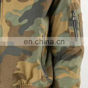Women's Arm With Pockets Camouflage Bomber Jacket thumbnail-6