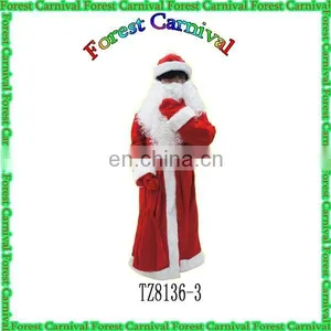 TZ8136-3 Adult Santa Claus Christmas Costumes Retail 165-180cm thumbnail-1