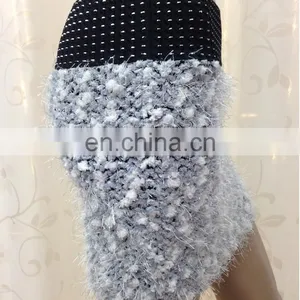 High Wrap Waist Slim Hip Mini Short Knitted Elastic Skirts Pattern thumbnail-2