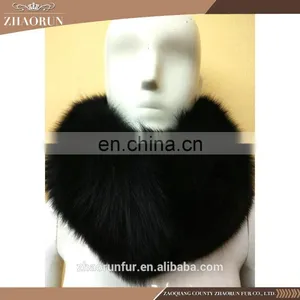 70*20cm Large Natural Fox Fur Collar Winter Fox Fur Scarf for Women thumbnail-5