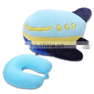 2 in 1 Plush Airplane Toy Transfer to U Shape Neck Pillow Travel Pillow thumbnail-1