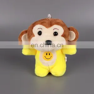Cute Soft Stuffed Monkey Plush Toy Keychain With Sucker thumbnail-2