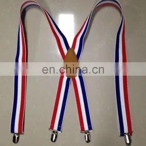 American Flag Suspender Red White Blue Braces Wholesale thumbnail-2