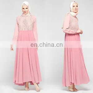 High Quality Chiffon Muslim Dress 2016 Latest Design Women Jubah Abaya Dubai thumbnail-2