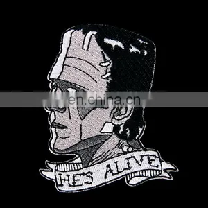 Man and Woman Embroidery Patch Back Iron On thumbnail-2