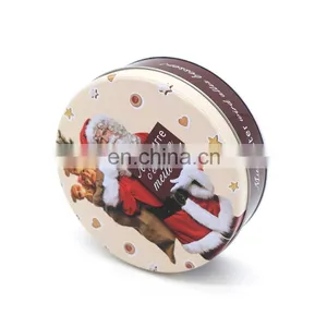 Santa Claus Printed Christmas Gift Card Packaging Metal Box thumbnail-3
