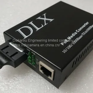 POE IP Camera to Fiber Converter 10/100M/1000M POE IP Fiber Optical Transmitter and Receiver Single Por POE Fiber Conver thumbnail-1