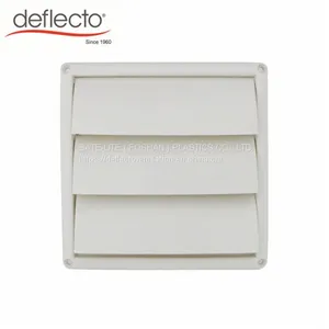 6 Inch 150mmm One Way Air Vent Fixed Louver Vent Hood Cover Dryer Vent thumbnail-1