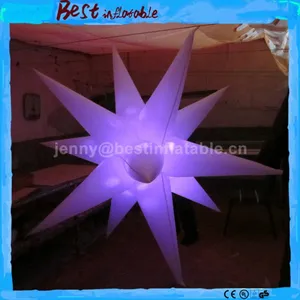 Colorful Party Event Club Inflatable Hanging Led Stars Lighting Balloon Decorations, LED Inflatable Star for Sales thumbnail-4