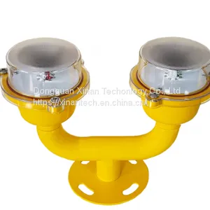 FAA IP68 Double Head Red Flashing Same Time Low Intensity Led Aviation Light thumbnail-2