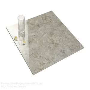 Grey Marble 600x600mm Polished Porcelain Tiles for Living Room thumbnail-1