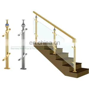 Hot Sale Hospital Stainless Steel 304 316 Stairs Railing Elegant Railing Designs Factory in China thumbnail-5