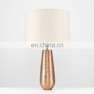 Novel Modern Custom Cheap Home Decor Rose Gold Desk Lamps Ceramic Foe Hotel Bedside thumbnail-3