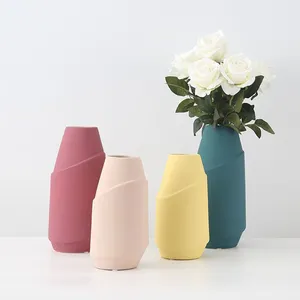 Flower Arrangement Table Decoration Round Ceramic Vase For Wine Cabinet thumbnail-1