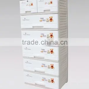 Hot Selling High Quality 6 Tier Plastic Storage Drawer, Locker, Cabinet thumbnail-1