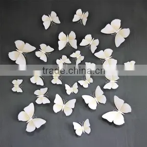 3D White Butterfly Stickers Card Making Stickers Wall Stickers 3D Crafts Butterflie SD102 Quality Choice thumbnail-1