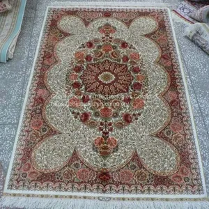 YAMEI Factory Small Size Handmade Silk Prayer Rugs for Sale thumbnail-1