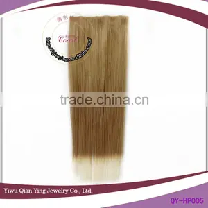 Fashion Cheap Easy Clip Brown Straight Hair Extensions thumbnail-1