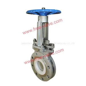 Stainless Steel CF8 SS304 Body Ceramic Knife Gate Valves for Coastal Power Plants thumbnail-1