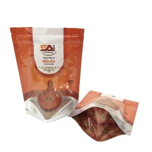 High Quality Digital Printing Clear Window Plastic Bag for Spices Chili Powder Packaging Bag thumbnail-4