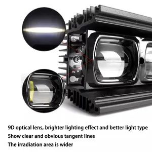 Super Bright 28 Inch 180W Off Road 6D Driving Beam Led Light Bar With Red Green Blue Amber White Daytime Running Light Optional thumbnail-3