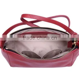 Guangzhou Manufacturer Cowhide Leather Single-handle Hobo Bag Ladies Satchels thumbnail-3