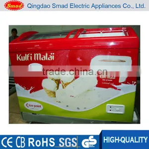Sliding Door/curved Glass Door Ice Cream Display Supermarket Freezer thumbnail-3