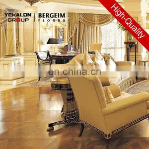 Bergeim Floors Multi-Layer Engineered Oak Chevron Unfinished Parquet Flooring thumbnail-3