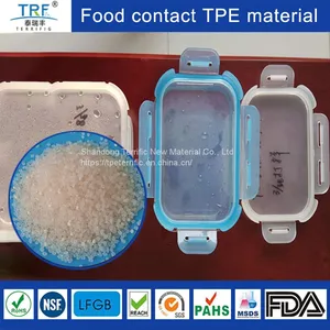 Food Grade FDA Hot Resistant Thermoplastic Elastomer TPE Raw Materials for Meal Box Sealing Strip thumbnail-1